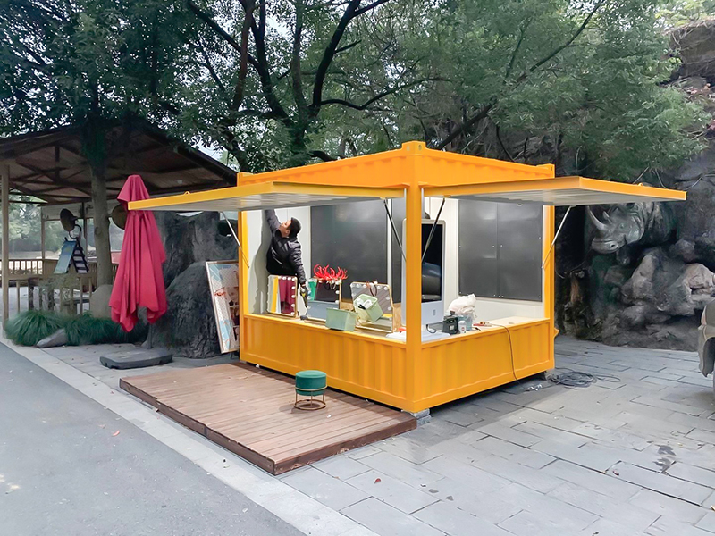 臨街定制集裝箱房美食餐車
