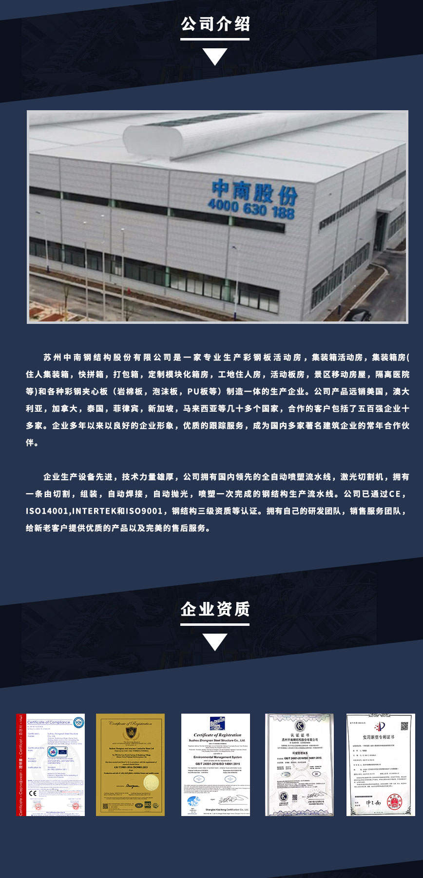 中南鋼構(gòu)榮譽(yù)資質(zhì)
